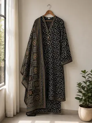3 Pcs Women's Stitched Lawn Printed Suit thumbnail 2