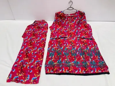 2 Pcs Women's Stitched Lawn Digital Print Shirt And Trouser thumbnail 2