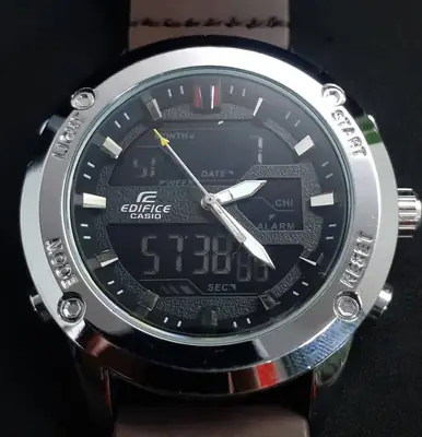 CASIO EDIFICE ANALOG WITH DIGITAL DISPLAY PREMIUM QUALITY thumbnail 4
