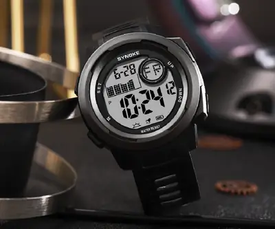 SYNOKE Men's Digital Watch Black Colour