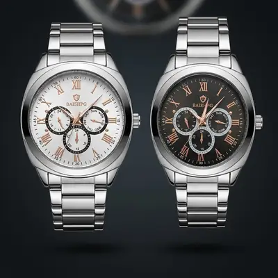 Men's Trendy Chain Watch Best for Every Occasion with Random Multicolor Dial Art # BB - SSqW900300k-007