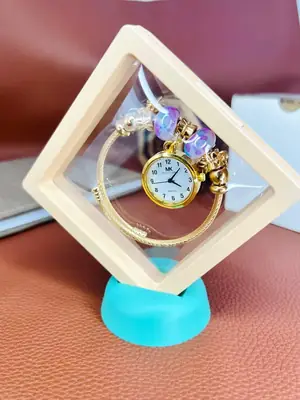 Women's Chic Everyday Designer Bracelet Watch That Upgrades Any Outfit - Trendy Bracelet Best for every occasion - Random Multicolor beads - 1 PCs thumbnail 4