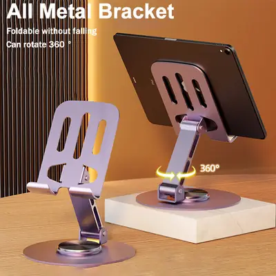 Premium Alloy Metal Mobile Phone Holder High Quality 360* Rotation 