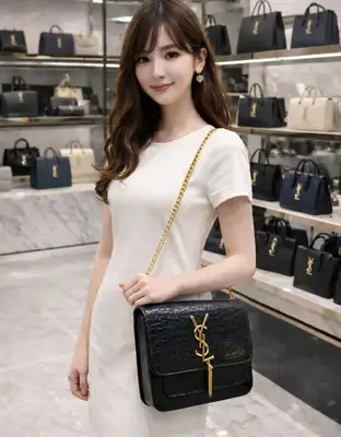 Girl's Leather Plain Shoulder Bag thumbnail 2