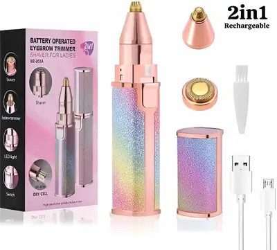 Rechargeable Women's Eyebrows Hair Trimmer