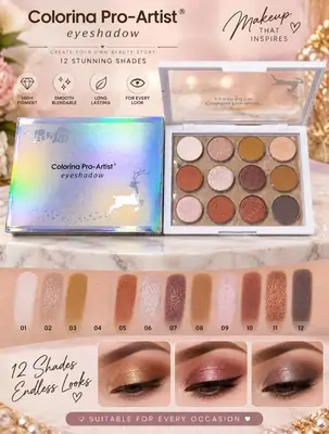 Smudge Proof Eyeshadow Kit