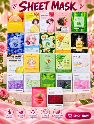Whitening And Brightening Face Sheet Mask