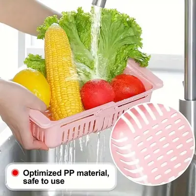 Adjustable Stretchable Fridge Storage Basket thumbnail 10