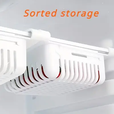 Adjustable Stretchable Fridge Storage Basket thumbnail 7