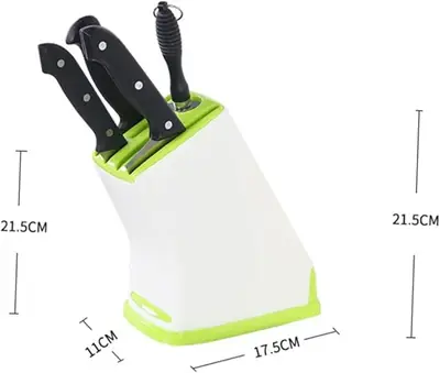 Mess-Free Kitchen Knife Holder – Space-Saving Rack for Knives, Cleaver & Scissors thumbnail 7