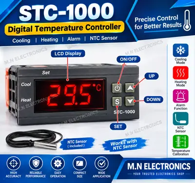 STC-1000 Digital Temperature Controller Thermostat with NTC Sensor
