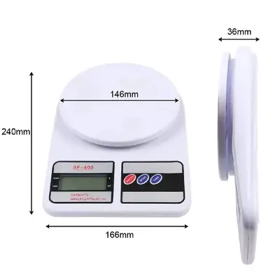 SF-400 Digital Kitchen Weighing Scale 1g to 10kg | Electronic Food Weight Machine | LCD Display thumbnail 4