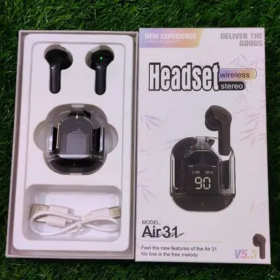 Air 31 Wireless Earbuds V5.3 Transparent Case