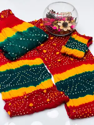 3 Pcs Women's Unstitched Hand Work Suit thumbnail 2