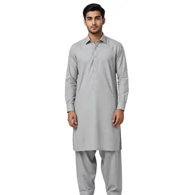 Men’s Unstitched Wash And Wear Plain Suit