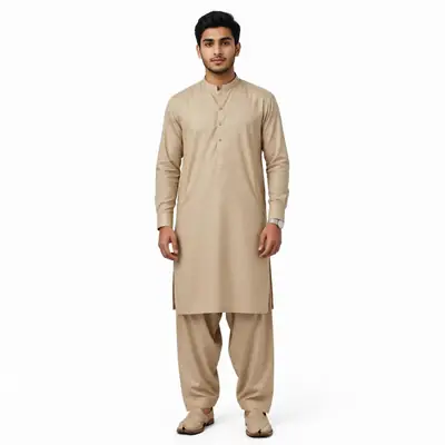 Men’s Unstitched Wash And Wear Plain Suit