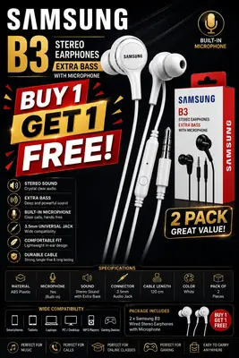 Clear Voice Wired Earphones White thumbnail 2
