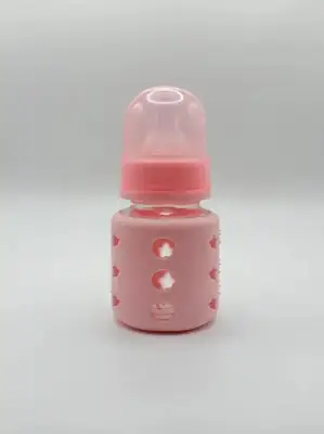 Algo Zero Glass Baby Feeder 60mL | BPA Free Baby Feeding Bottle with Silicone Cover (Newborn Safe) thumbnail 5