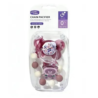 Luxury BPA Free Baby Pacifier & Chain Clip Set | Soft Silicone Newborn Soother with Cute Bear Pendant | Baby Gift Collection thumbnail 5