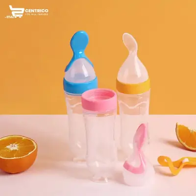 Best Quality Titan Stand-Wala Baby Spoon Feeder – Premium Anti-Spill Silicone Squeeze Bottle thumbnail 2