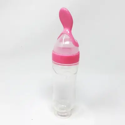 Best Quality Titan Stand-Wala Baby Spoon Feeder – Premium Anti-Spill Silicone Squeeze Bottle thumbnail 3