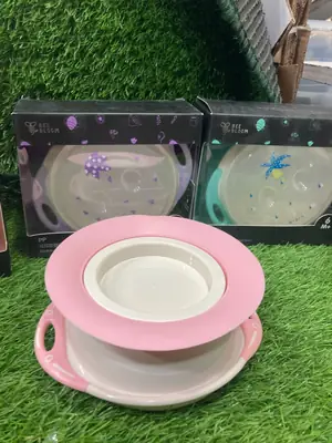 Bee Bloom Baby Feeding Set | 2-in-1 Double-End Silicone Feeding Spoon & Non-Slip Suction Training Bowl | 100% BPA-Free Infant Tableware Bundle thumbnail 2