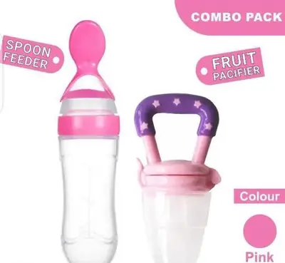 Pack of 2 Baby Feeding Set - Spoon Feeder & Fruit Pacifier  thumbnail 3