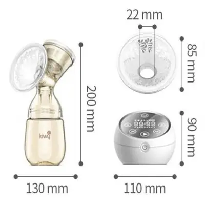 Kiwy Smart Rechargeable Breast Pump – BPA-Free Comfort Shield, Multi-Mode Suction & Massage System | Fast, Comfortable & Convenient Milk Pumping for Nursing Mothers thumbnail 6