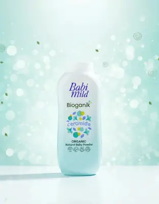 Babi Mild Bioganik Ceramide Complete Baby Care Essentials Set - Organic Natural Head & Body Bath, Baby Lotion, Baby Powder, Baby Cream & Bar Soap Kit for Newborns & Sensitive Skin/ Made in Thailand  thumbnail 3