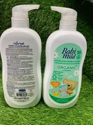 Babi Mild Organic Feeder Wash 590ml - 100% Organic Ultra Clean Baby Bottle Cleanser thumbnail 3