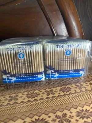 Top Tip 100% Pure Cotton Buds - Premium Soft Worod Stick Ear Swabs For Ear Care Makeup Removal & Cosmetic- 100% Safe Everyday Use thumbnail 4
