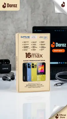 G’FIVE 16 Max Feature Phone – 4000mAh Battery, 2.4” Display, Digital Camera, FM Radio & Memory Card Support thumbnail 2