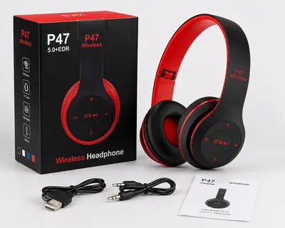 Black Long-Lasting Battery With Fast Charge Headphone thumbnail 7