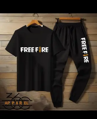 2 Pcs Men's Jersey Printed Track Suit