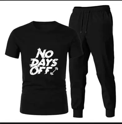 2 Pcs Men's Jersey Printed Track Suit