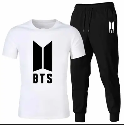2 Pcs Men's Jersey Printed Track Suit