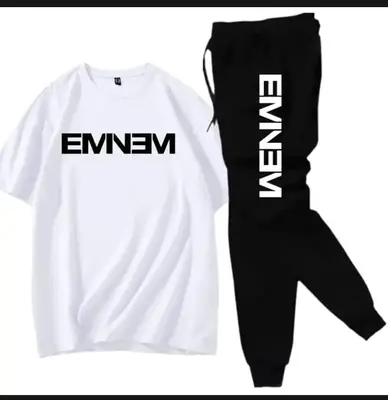 2 Pcs Men's Jersey Printed Track Suit
