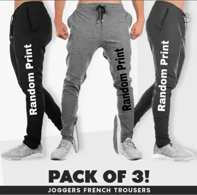 3 Pcs Men's Jersey Printed Trouser