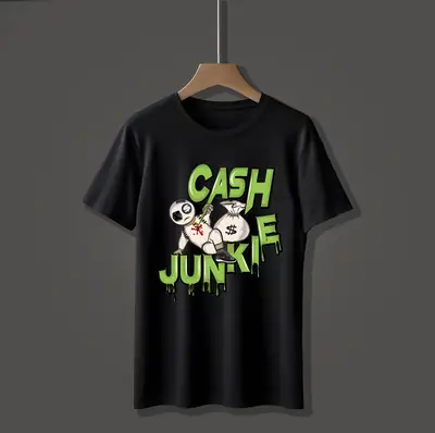 1 Pc Men's Cotton Printed T-Shirt