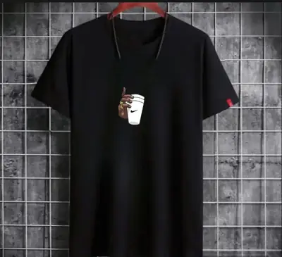 1 Pc Men's Cotton Printed T-Shirt