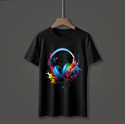 1 Pc Men's Cotton Printed T-Shirt