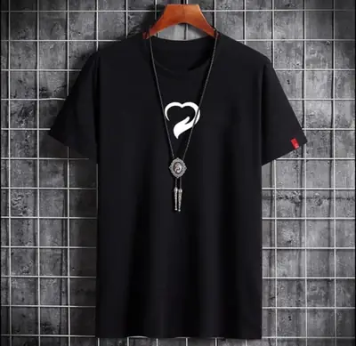 1 Pc Men's Cotton Printed T-Shirt