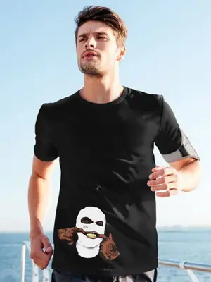 1 Pc Men's Cotton Printed T-Shirt