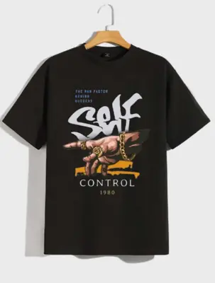 1 Pc Men's Cotton Printed T-Shirt