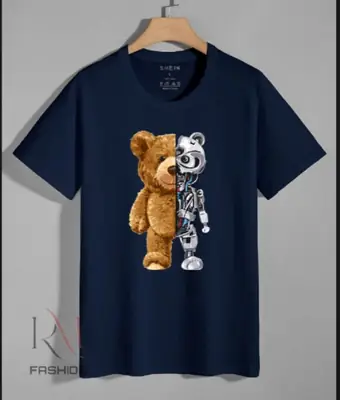 1 Pc Men's Cotton Printed T-Shirt