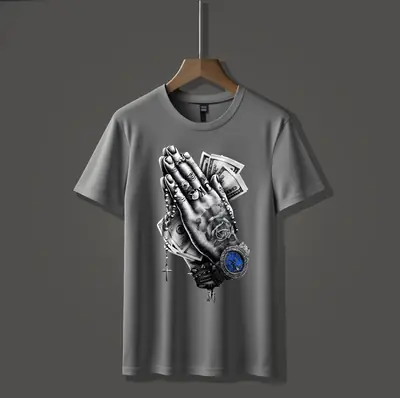 1 Pc Men's Cotton Printed T-Shirt