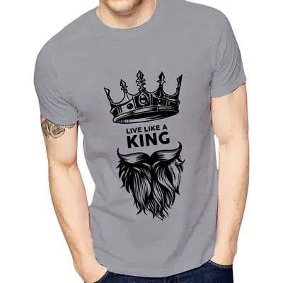 1 Pc Men's Cotton Printed T-Shirt