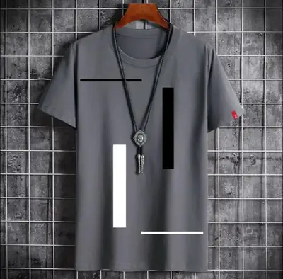 1 Pc Men's Cotton Printed T-Shirt