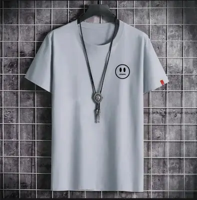 1 Pc Men's Cotton Printed T-Shirt