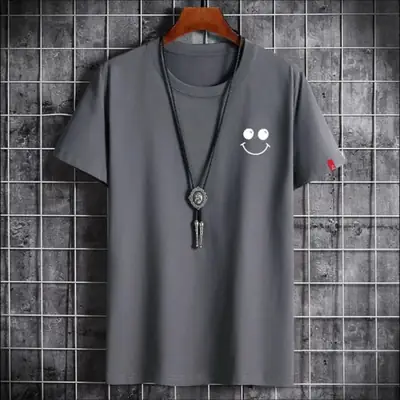 1 Pc Men's Cotton Printed T-Shirt